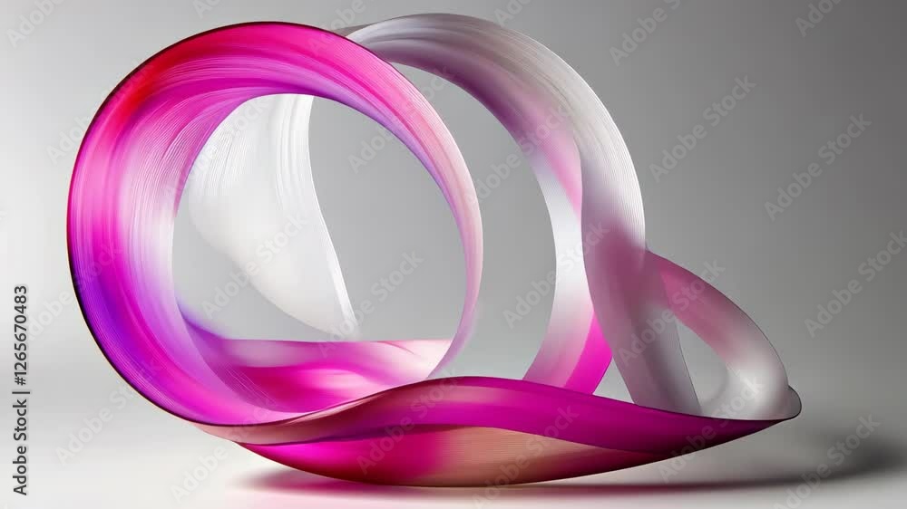 Colorful abstract sculpture with flowing curves and smooth textures creates a dynamic visual effect in a minimalist setting Colorful abstract sculpture with flowing curves and smooth textures creates a dynamic visual effect in a minimalist setting