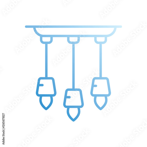 Celling Light vector icon stock illustration