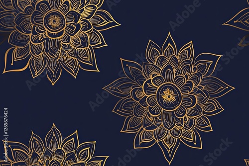 Seamless mandala pattern for printing on fabric or paper. Hand drawn background.