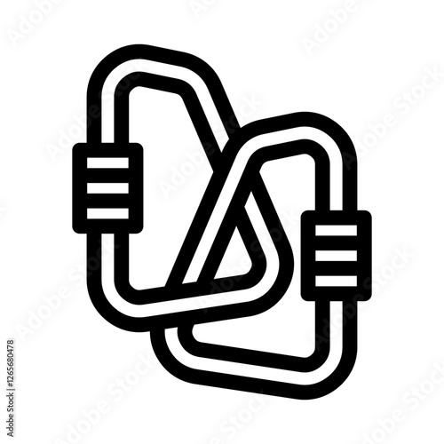 Photos Carabiner Icon Vector From Camping and Adventure Set