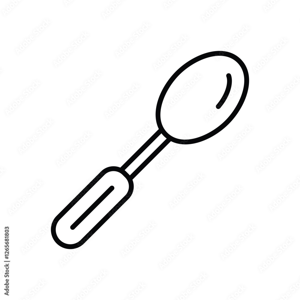 Spoon vector icon stock illustration Spoon vector icon stock illustration