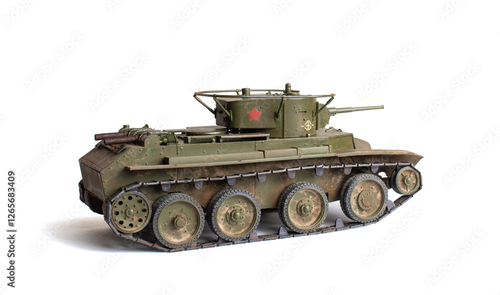Scale model of old vehicle Scale model of old vehicle