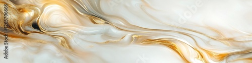 A detailed view of a polished marble surface adorned with gold paint, perfect for decorative or artistic uses