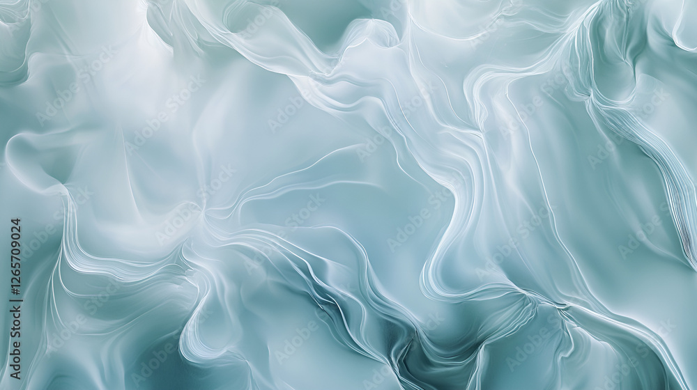 Obraz premium Soft flowing abstract background in light blue tones