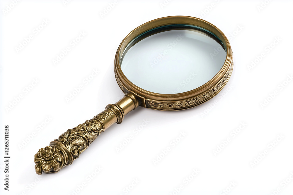 Magnifying glass, isolated on white Magnifying glass, isolated on white