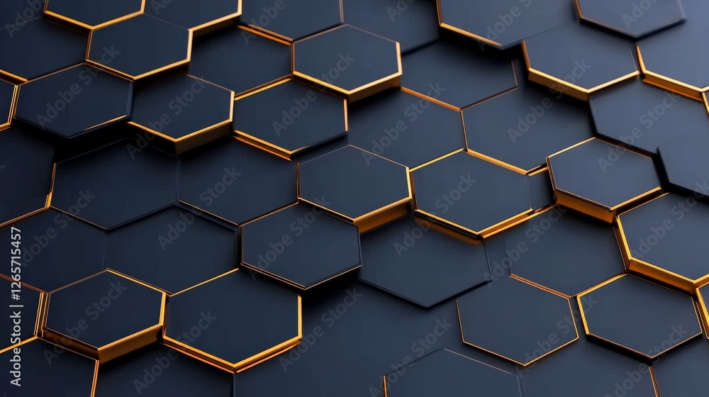 Vibrant Abstract Background of Interconnected Hexagonal Shapes Vibrant Abstract Background of Interconnected Hexagonal Shapes