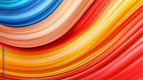 Vibrant Abstract Swirls in Bright Colors for Captivating Header Design