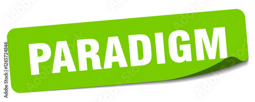 paradigm sticker. paradigm label
