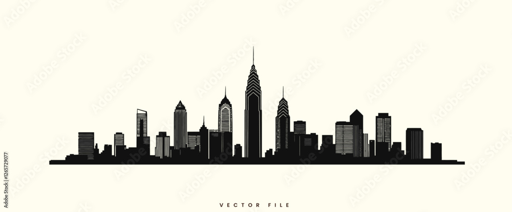 Obraz premium Vector Illustration of a City