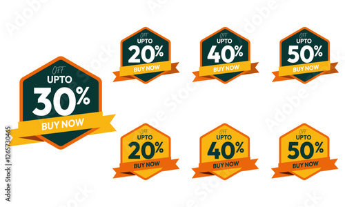 Sale offer modern style stickers, labels for Discount, sale vector ,Special offer discount label with different sale percentage. 20 30 50 70 off with transparent background ,sale offer, Special Offer