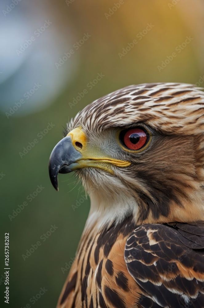 Close-up of a hawk showcasing its striking features and vibrant colors. Close-up of a hawk showcasing its striking features and vibrant colors.