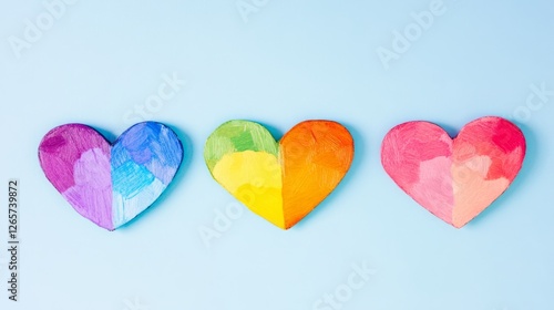 Rainbow hues blending in harmony, celebrating love and diversity in unity.