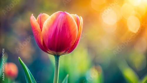 Elegant Minimalist Tulip Home Decor: Candid Photo of Simple Floral Arrangement
