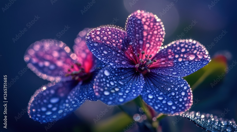 Beautiful colorful wild flowers in Spring.