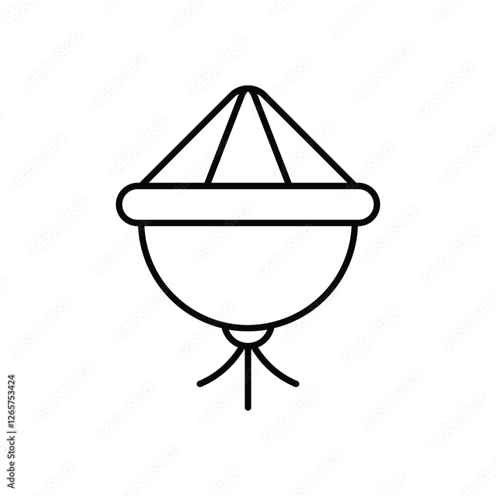 Hat vector icon stock illustration Hat vector icon stock illustration