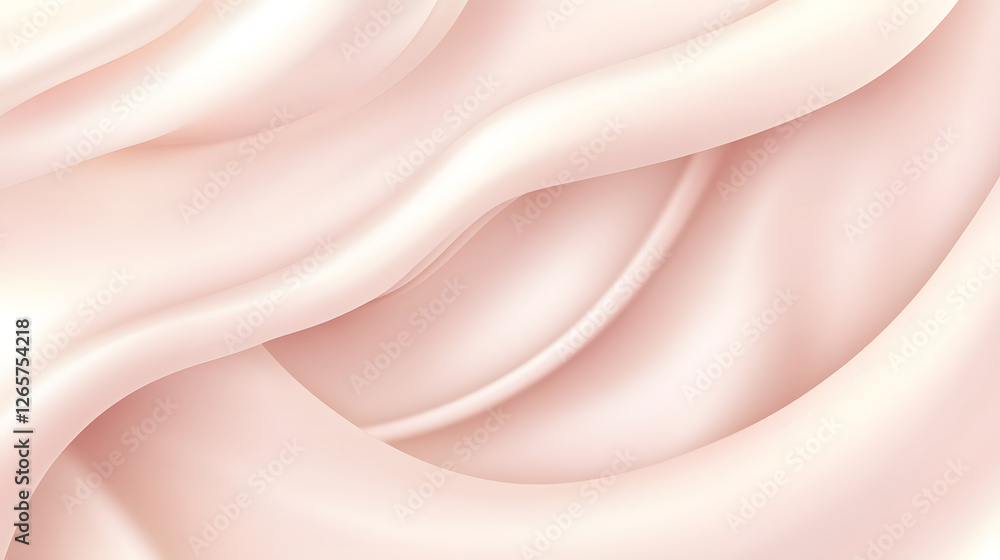 Obraz premium Gentle, organic wave-like patterns in a soft, pastel color scheme.