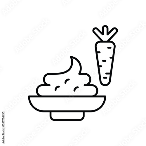 wasabi  vector icon stock illustration