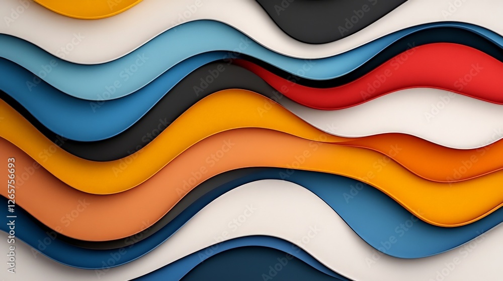 Vibrant Abstract Waves Design Creating Captivating Visual Appeal Vibrant Abstract Waves Design Creating Captivating Visual Appeal