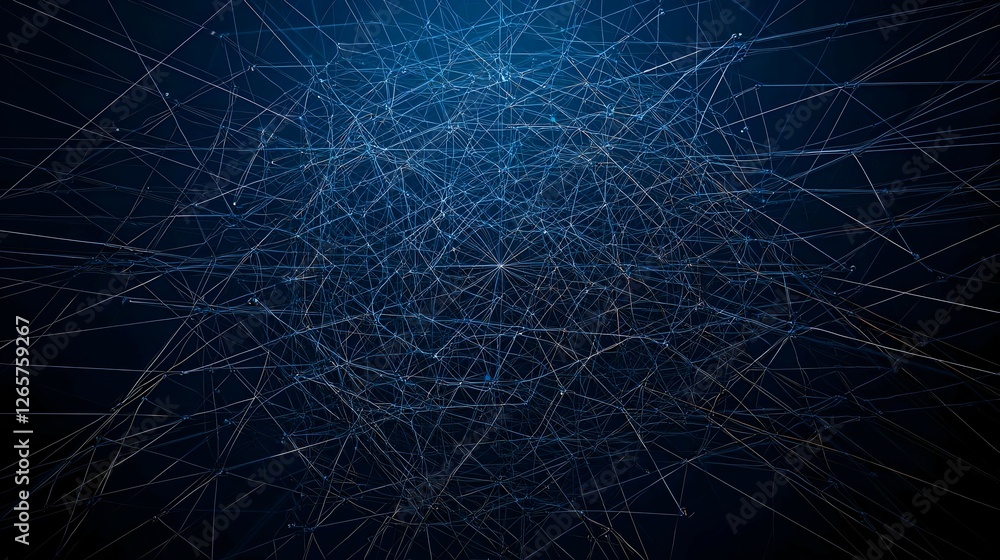 Abstract Blue Digital Background with Glowing Particles and Lines Abstract Blue Digital Background with Glowing Particles and Lines