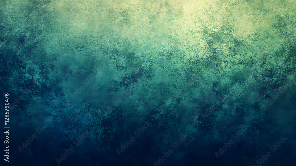 Obraz premium Ocean-like texture with moody green and dark blue tones.