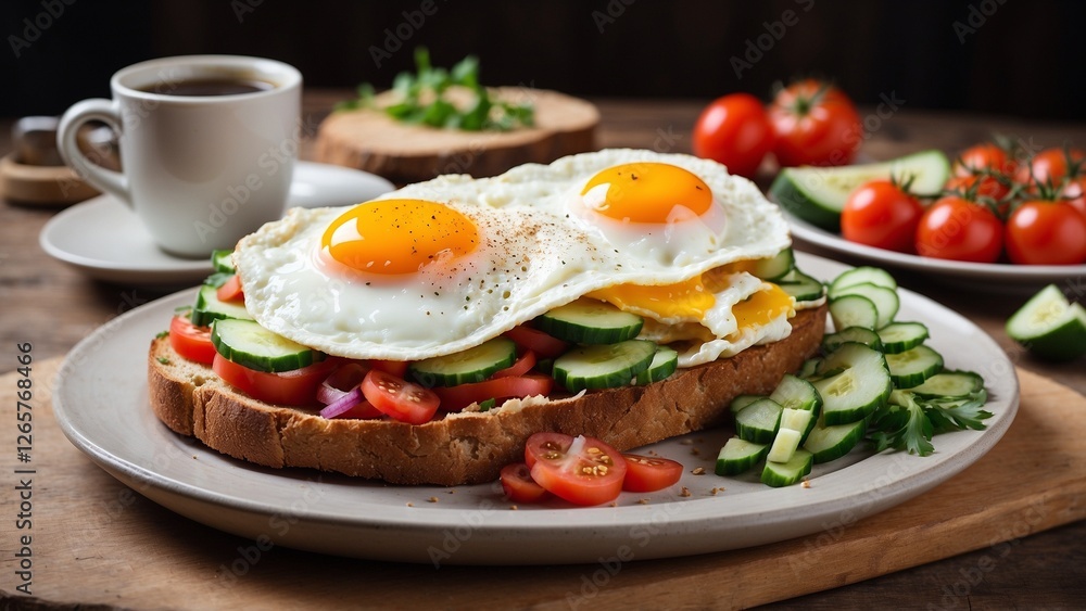 Open-Faced Sandwich Classic, earthy, breakfast delight Open-Faced Sandwich Classic, earthy, breakfast delight