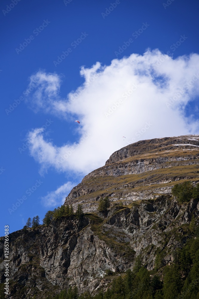 Naklejka premium snow covered mountains