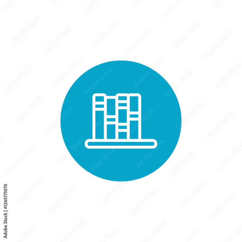 book shelf icon Simple thin line stroke vector book shelf icon Simple thin line stroke vector