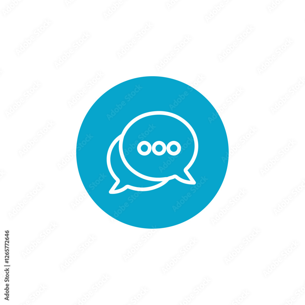 chat icon Simple thin line stroke vector chat icon Simple thin line stroke vector