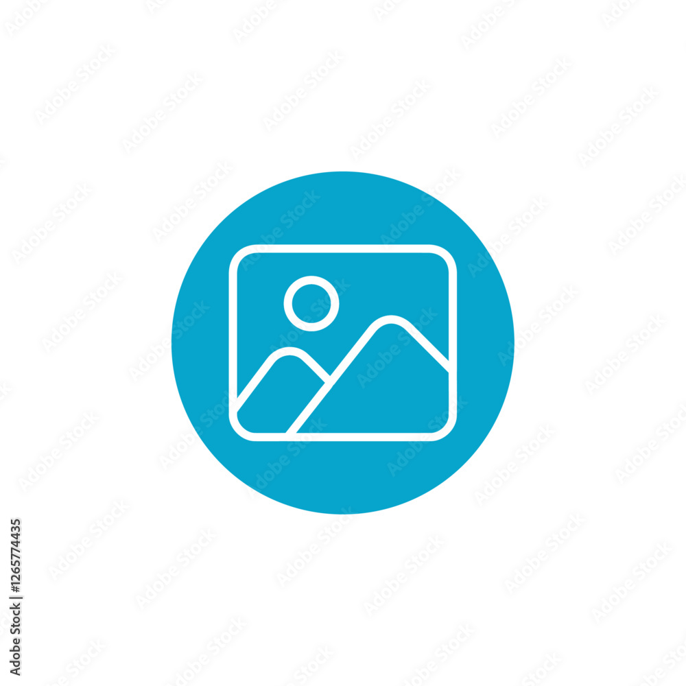 gallery icon Simple thin line stroke vector gallery icon Simple thin line stroke vector
