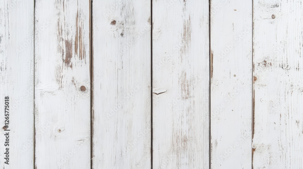 A close-up view of rustic white wooden planks with a weathered texture, adding a charming vintage feel to various design projects. A close-up view of rustic white wooden planks with a weathered texture, adding a charming vintage feel to various design projects.