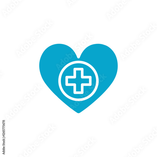 health icon Simple thin line stroke vector