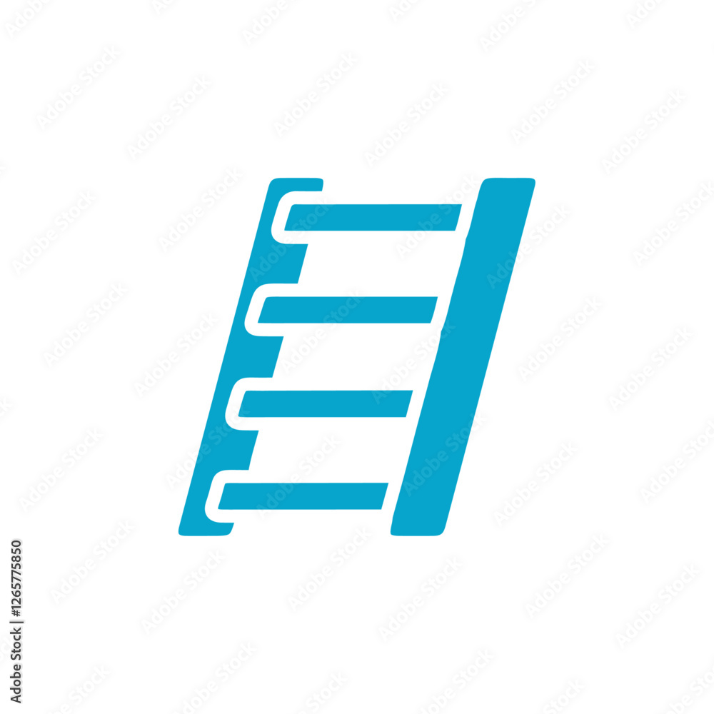 ladder icon Simple thin line stroke vector ladder icon Simple thin line stroke vector