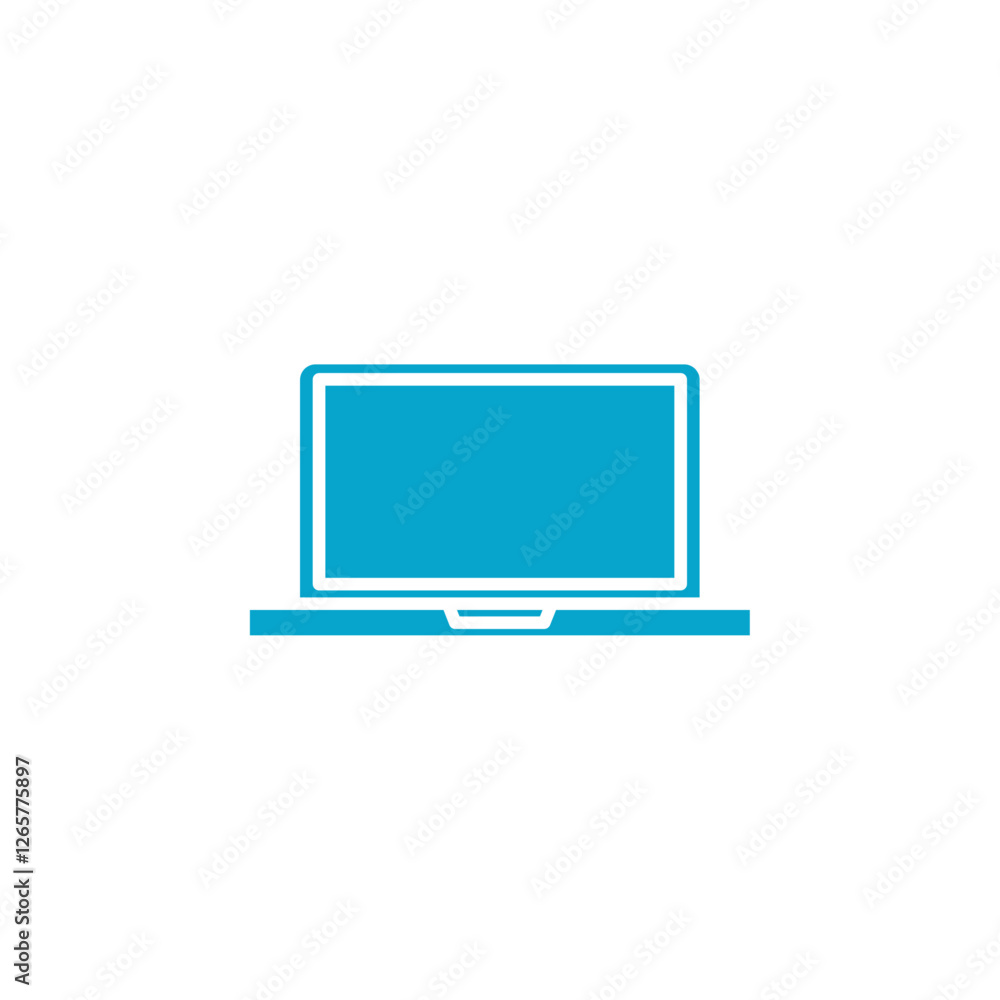 laptop icon Simple thin line stroke vector laptop icon Simple thin line stroke vector