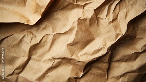 Wallpaper Mural Crinkled brown paper with a textured surface, creating an organic and rustic feel. Torontodigital.ca