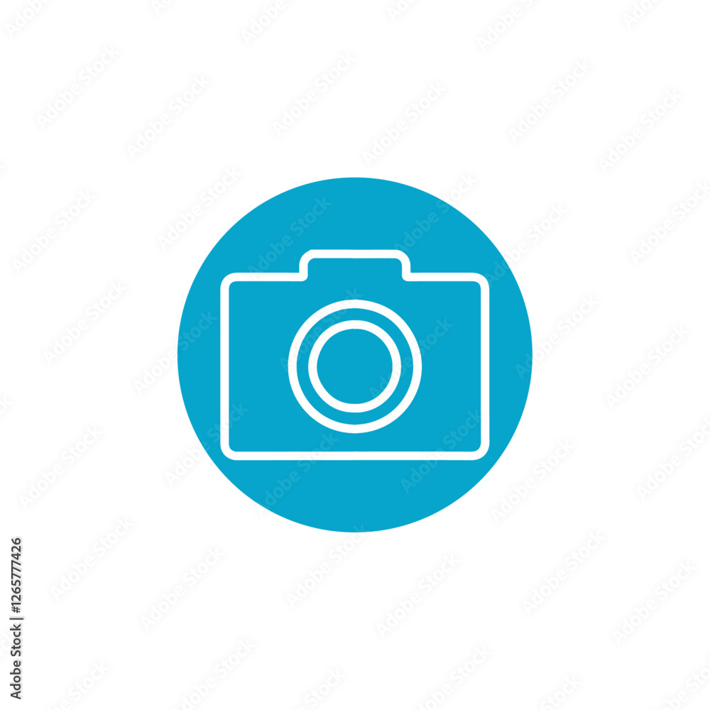 photo camera icon Simple thin line stroke vector photo camera icon Simple thin line stroke vector