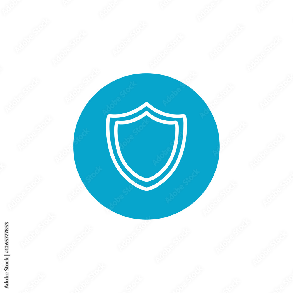 shield icon Simple thin line stroke vector shield icon Simple thin line stroke vector