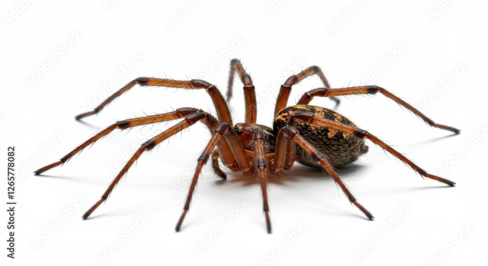 Detailed close-up of a Brown Recluse Spider on a white background Detailed close-up of a Brown Recluse Spider on a white background