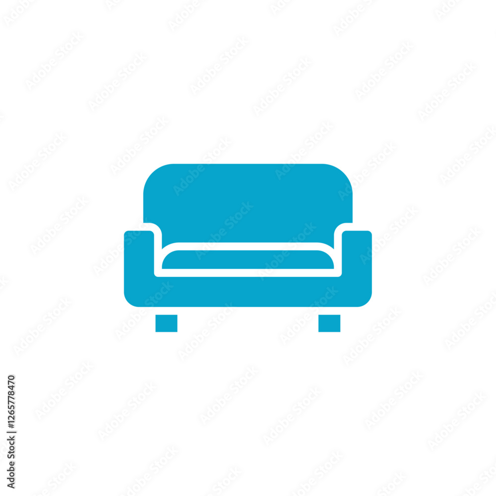 sofa icon Simple thin line stroke vector sofa icon Simple thin line stroke vector