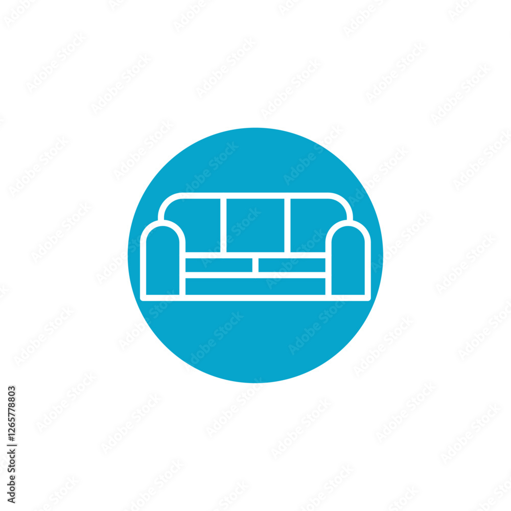 sofa icon Simple thin line stroke vector sofa icon Simple thin line stroke vector