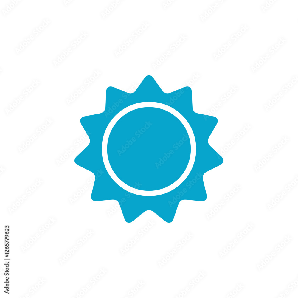 sun icon Simple thin line stroke vector sun icon Simple thin line stroke vector