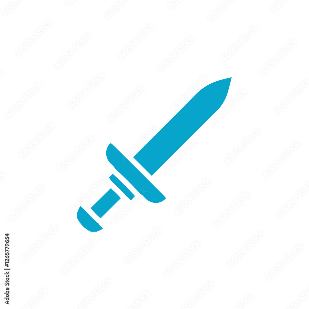sword icon Simple thin line stroke vector sword icon Simple thin line stroke vector