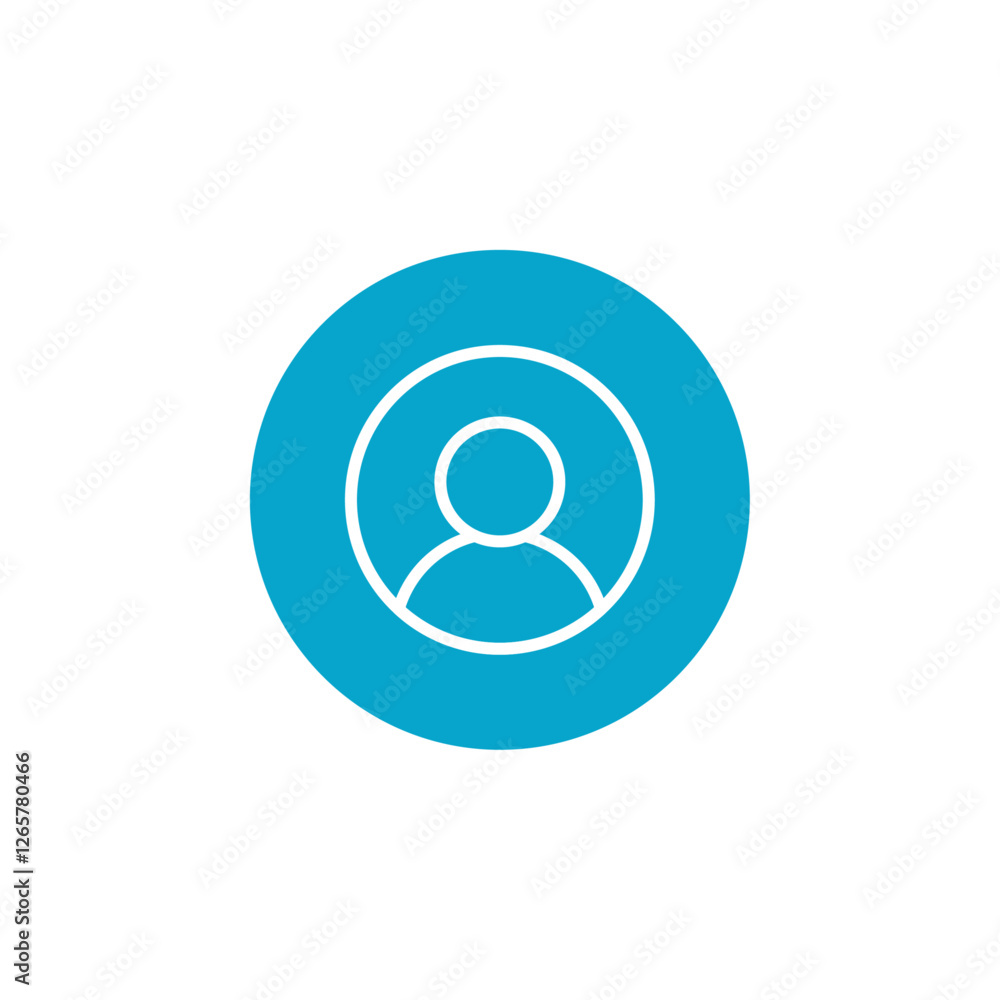 user profile icon Simple thin line stroke vector user profile icon Simple thin line stroke vector