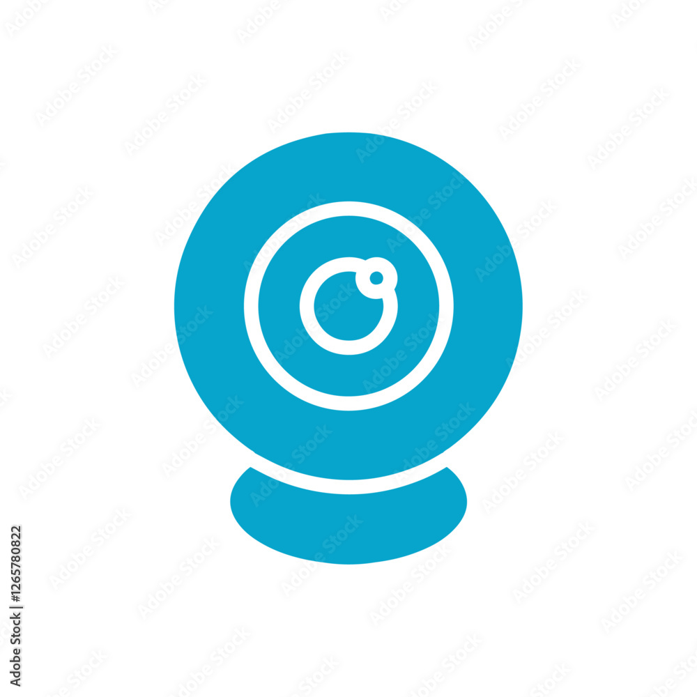 web cam icon Simple thin line stroke vector web cam icon Simple thin line stroke vector