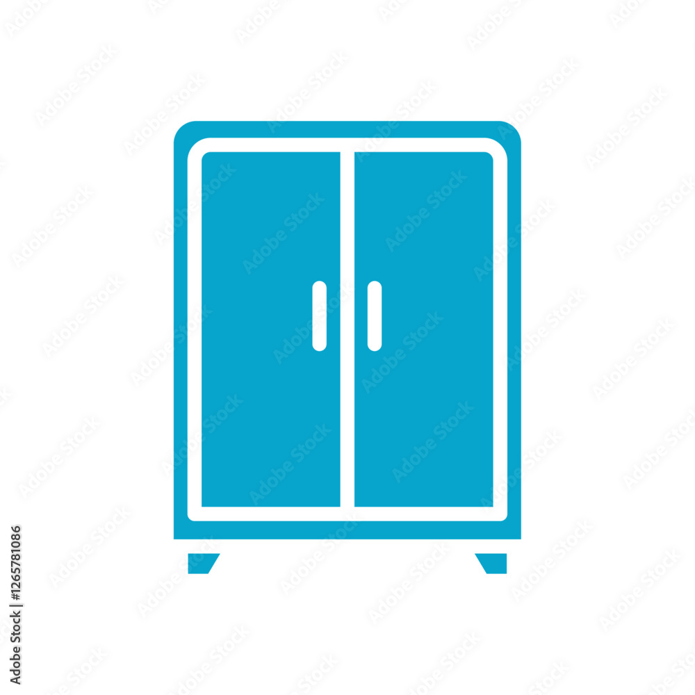 wodrobe icon Simple thin line stroke vector wodrobe icon Simple thin line stroke vector