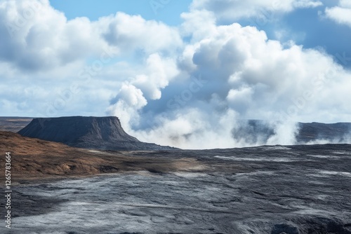 Intense Lava Fountains During Eruption