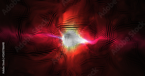 Colorful abstract texture created with Gradient flow and 3D structure imitate the movement of liquid or wind. Vibrant colors, volumetric waves and digital noise create a sense of depth and dynamics. I