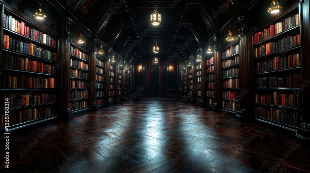 An opulent library adorned with tall shelves filled with ancient books, featuring warm lighting that enhances the elegance and allure of the setting. An opulent library adorned with tall shelves filled with ancient books, featuring warm lighting that enhances the elegance and allure of the setting.