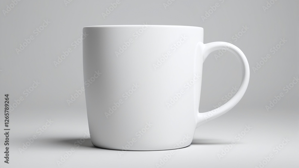 Blank White ceramic mug side view Isolated on a white for hot coffee mug or tea template design. Blank White ceramic mug side view Isolated on a white for hot coffee mug or tea template design.