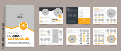 Modern Interior Design Portfolio Layout Template, Interior Design Magazine Layout template. Multipurpose Product catalog design, company furniture product catalogue, business brochure