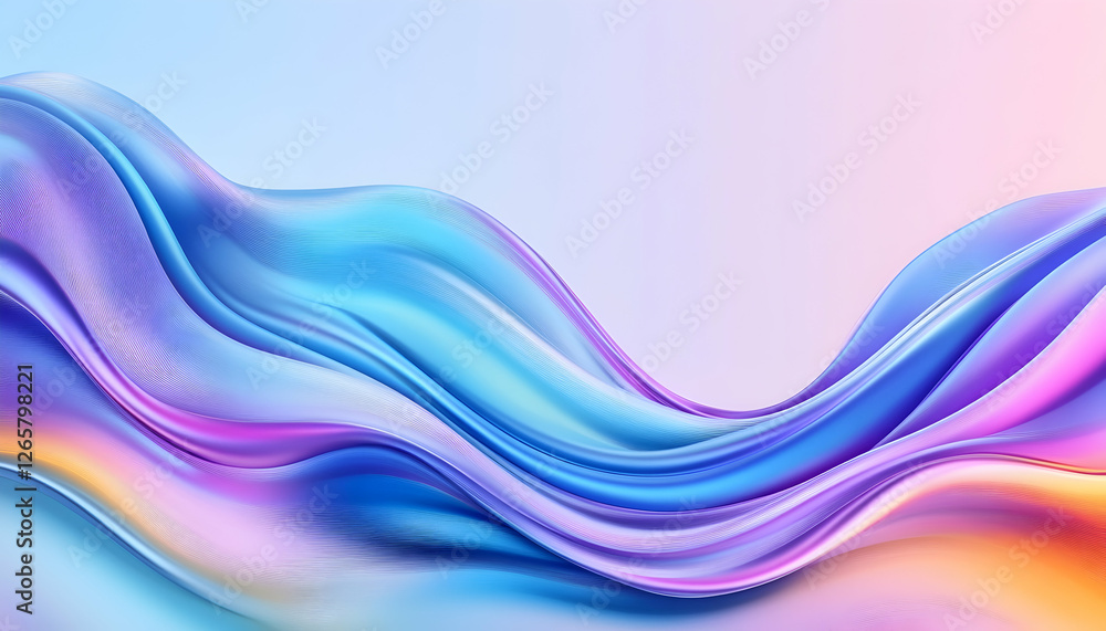 Fototapeta premium Abstract flowing silk background for tech, arts or beauty promotions